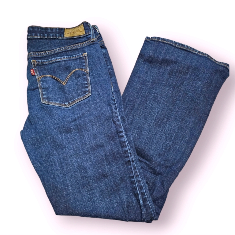 Vintage straight curve classic boot cut size 8/29 women's blue jeans